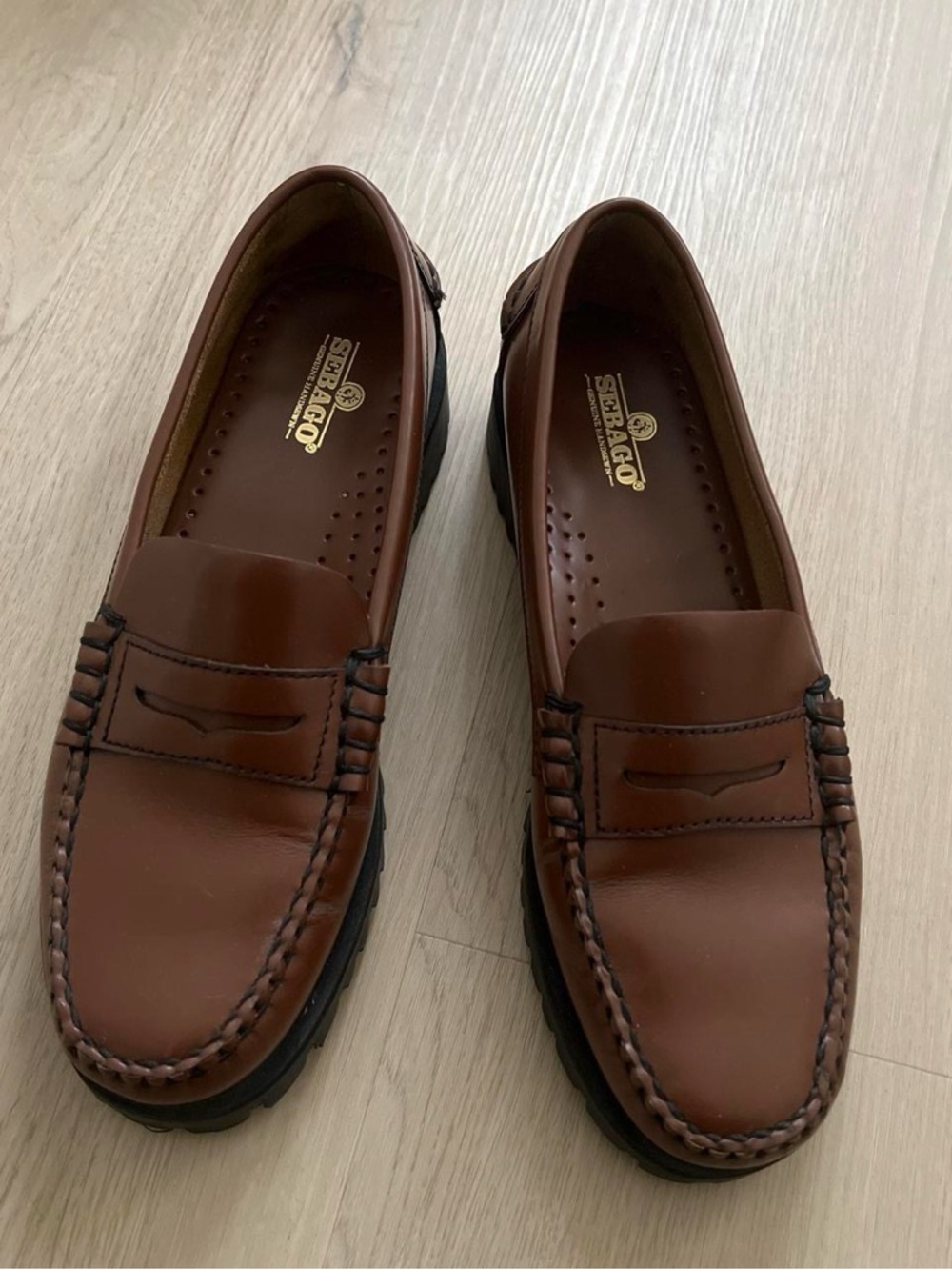 Sebago Brown Chunky Loafers
